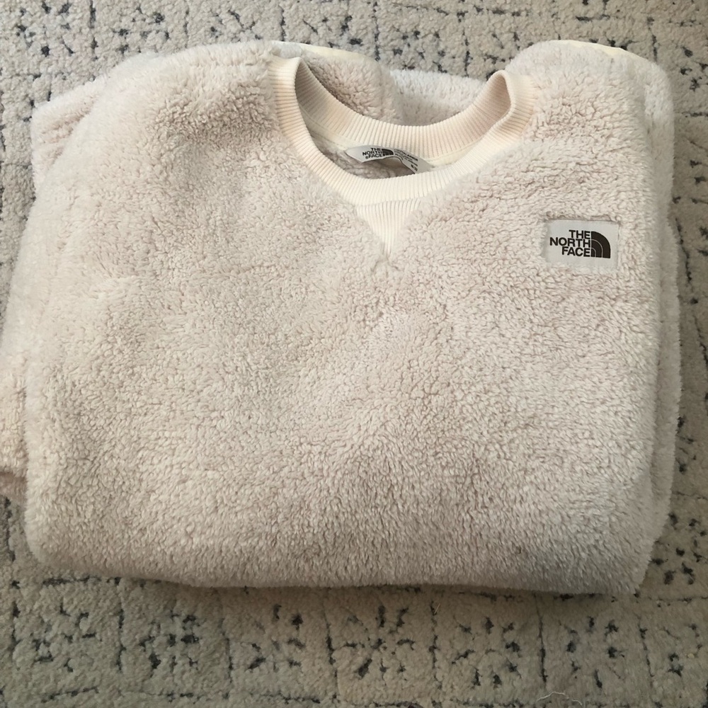 North face fleece crewneck